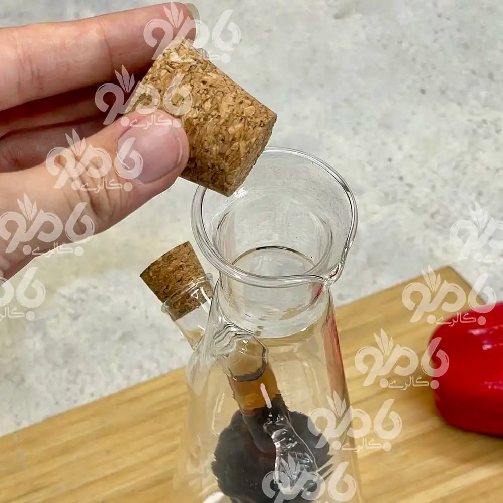 بطری آبلیمو دوجداره پیرکس انگور مخروطی 19 — تصویر ۲