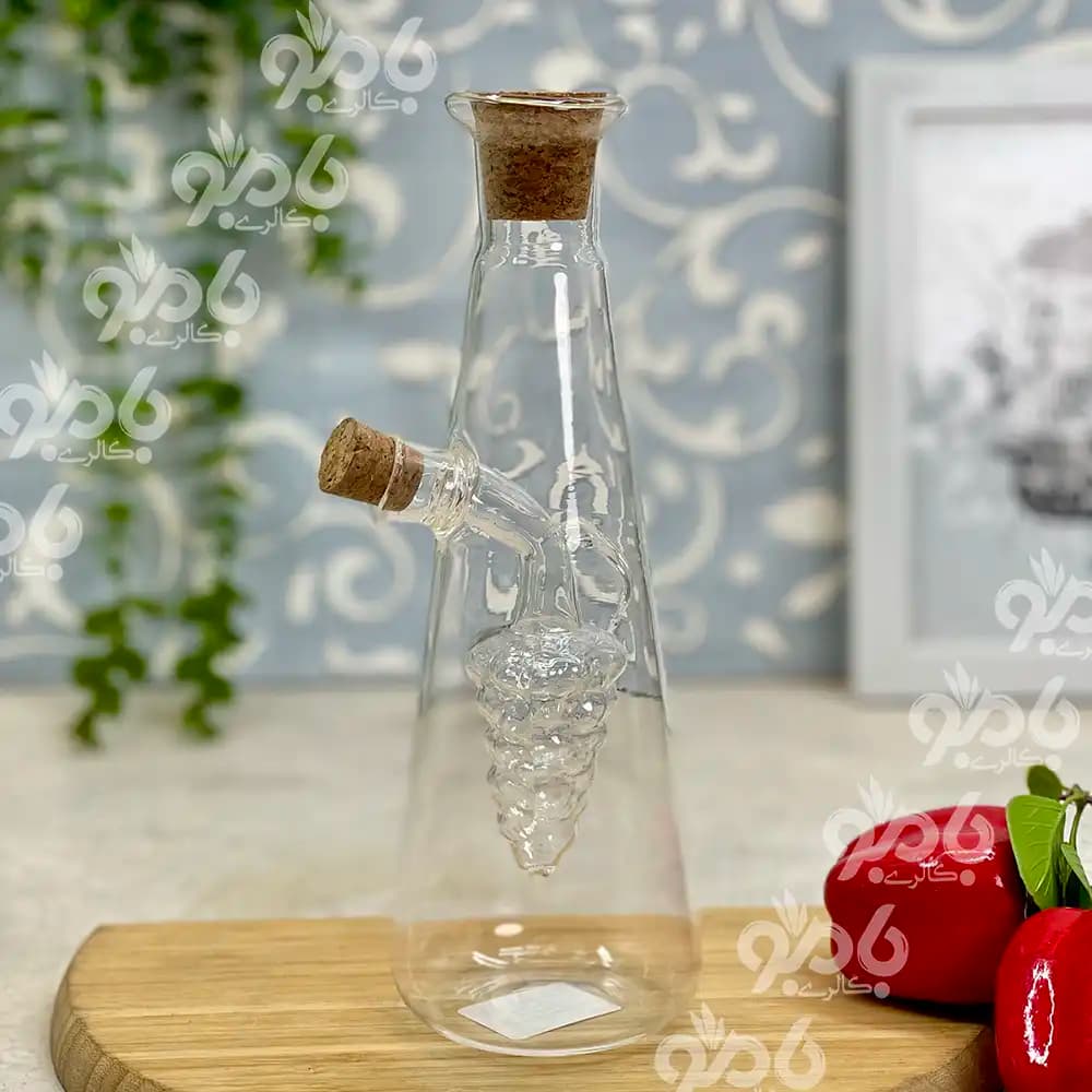 بطری آبلیمو دوجداره پیرکس انگور مخروطی 19 — تصویر ۳
