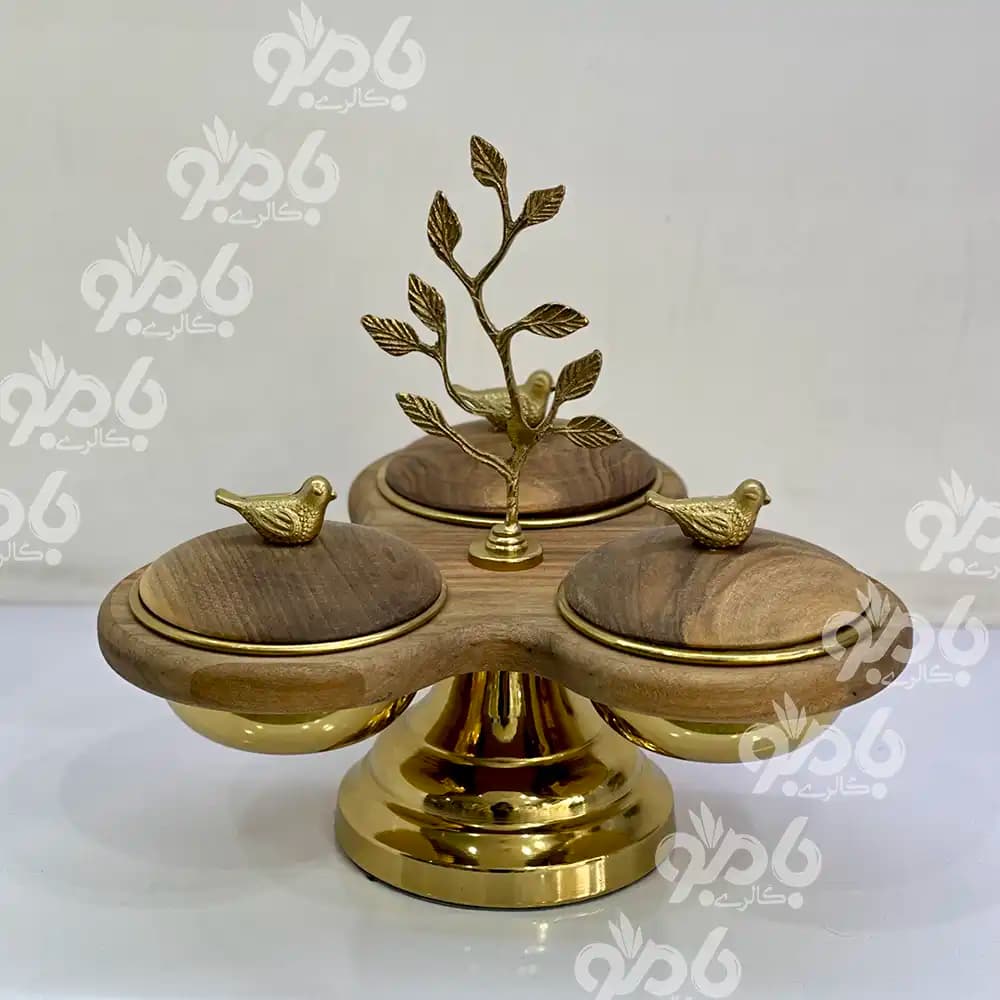 سرویس پذیرایی 5تکه چوبی گنجشک 780/81 — تصویر ۳