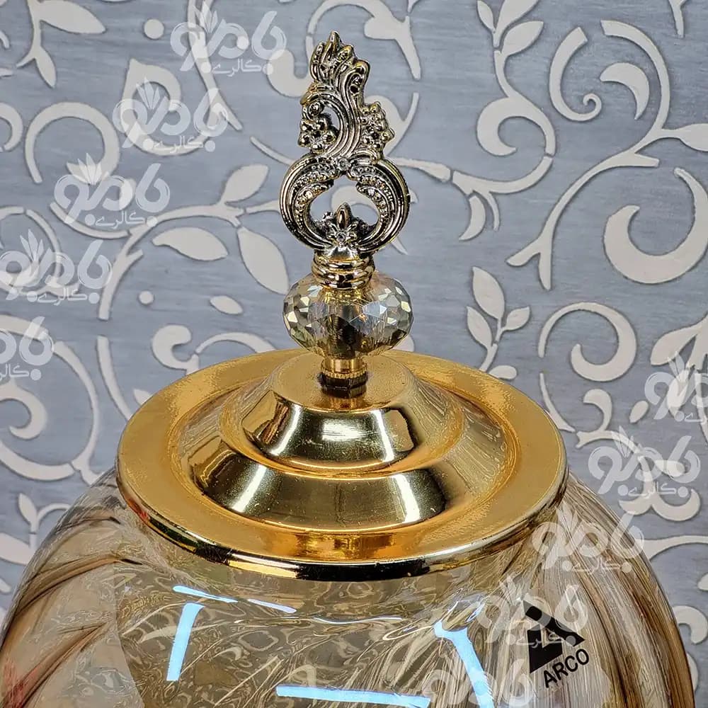 کلمن شیشه ای لیام پایه فلزی شامپاین — تصویر ۳