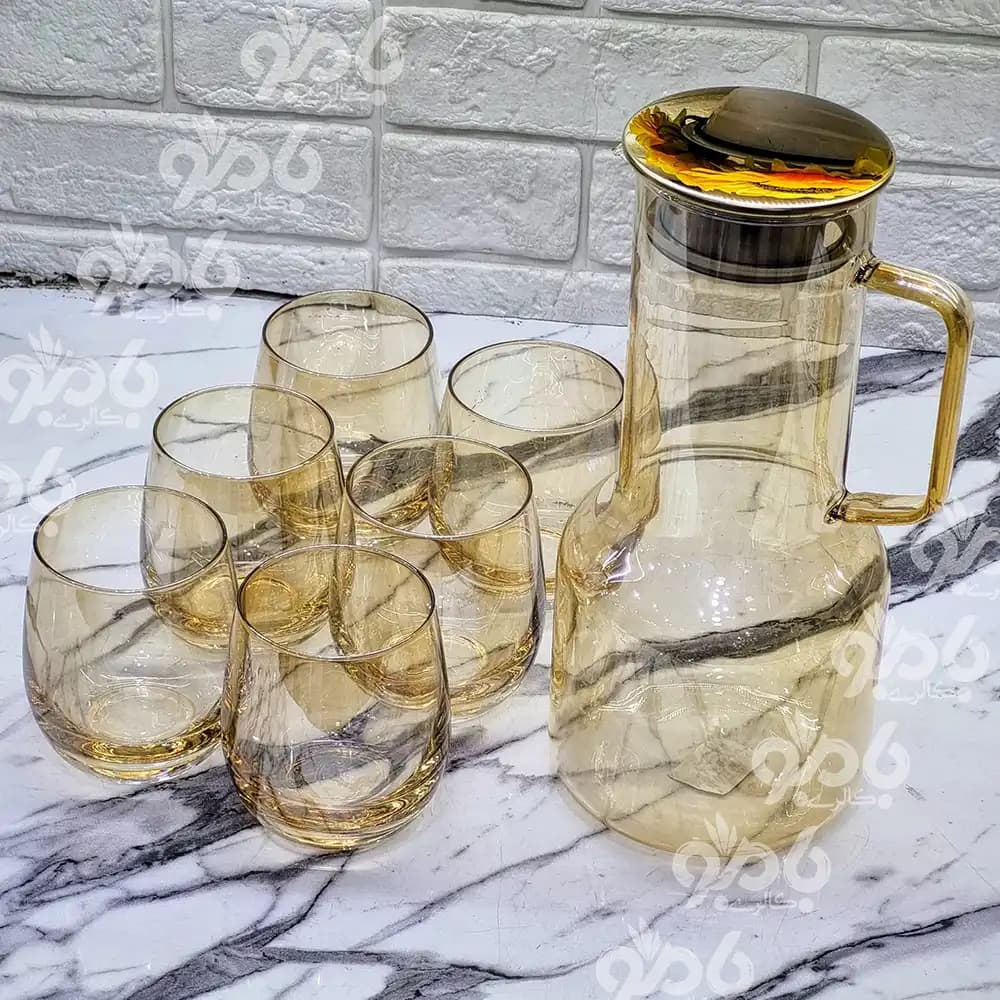 پارچ ولیوان 6عددی شامپاین 1ـ669 — تصویر ۴