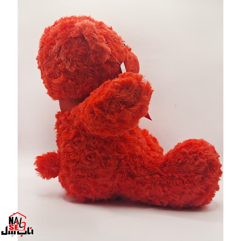 عروسک ناب سل مدل پولیشی خرس راس طرح Love Teddy ارتفاع 25 سانتی متر — تصویر ۲
