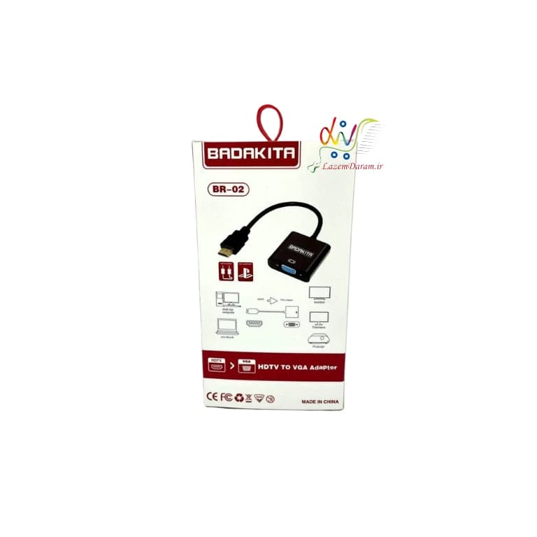 مبدل HDMI به VGA باداکیتا مدل BADAKITA BR-02 — تصویر ۴