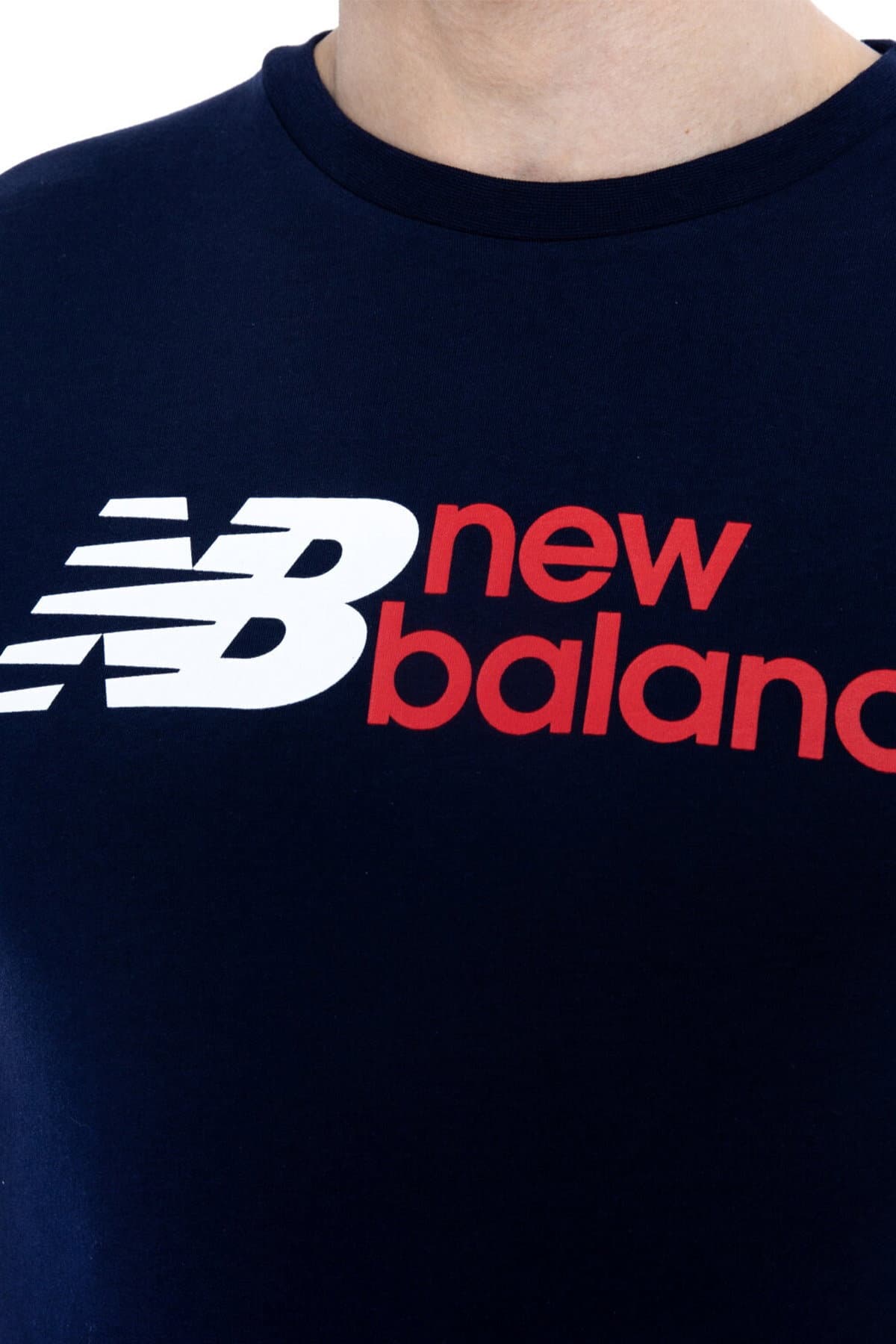 تی شرت نیو بالانس مردانه آبی سرمه ای Regular/رگولار | New Balance TYC63B3A00E696F9EE0563D01 TR — تصویر ۴