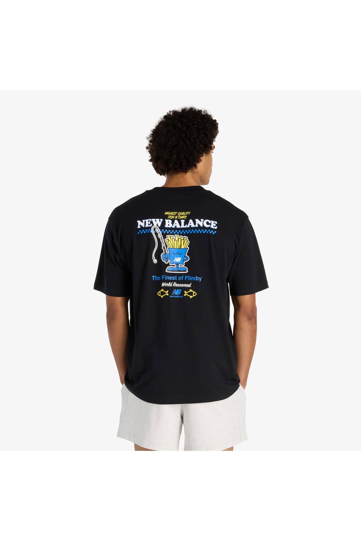 تی شرت نیو بالانس مردانه مشکی راسته Regular/رگولار بیسیک اسپرت | New Balance MT61I5BM-BK VN — تصویر ۳