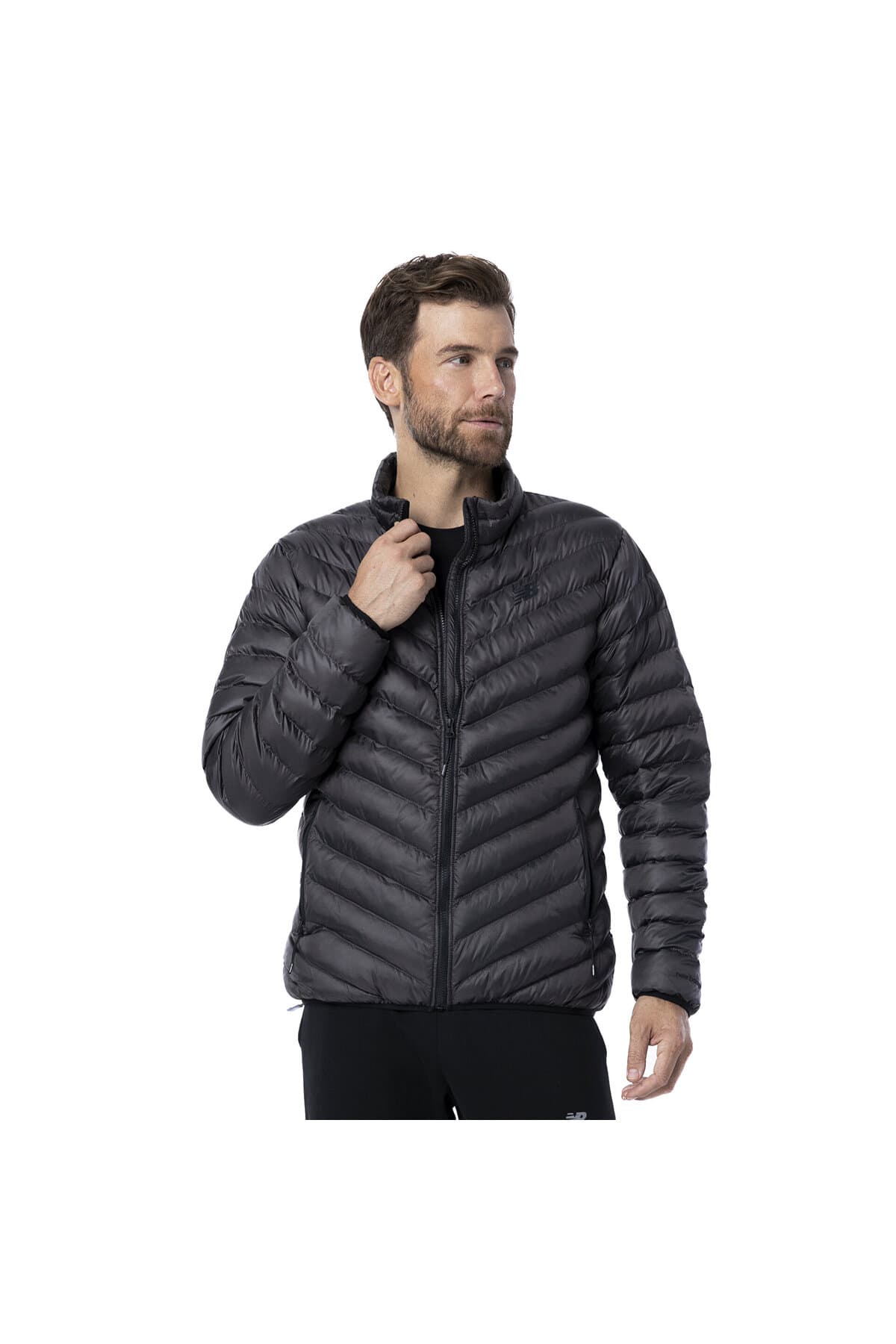 کاپشن اسپرت نیو بالانس مردانه پلی استر سبز راسته Regular/رگولار | New Balance MNJMONT1 — تصویر ۴