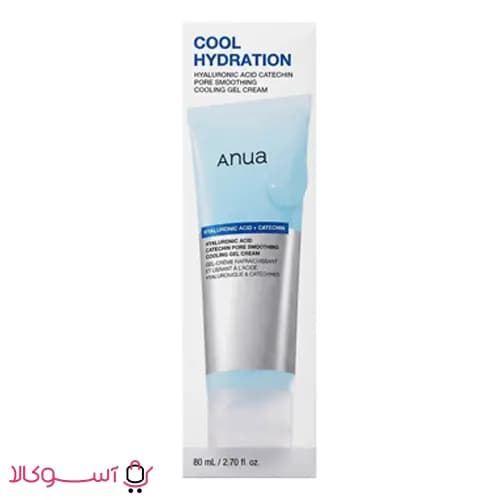ژل کرم خنک کننده و آبرسان آنوا مدل Hyaluronic Acid حجم 80 میل — تصویر ۲