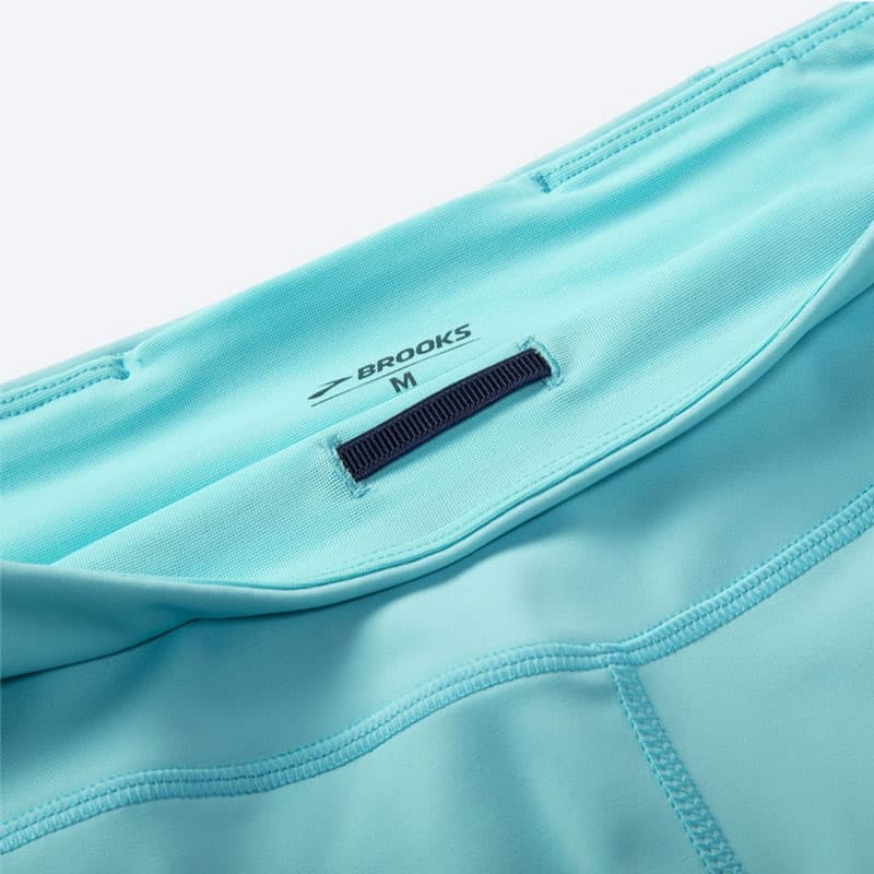 شورت تایت ورزشی زنانه بروکس Brooks Method 5″ Short Tight فیروزه ای — تصویر ۳