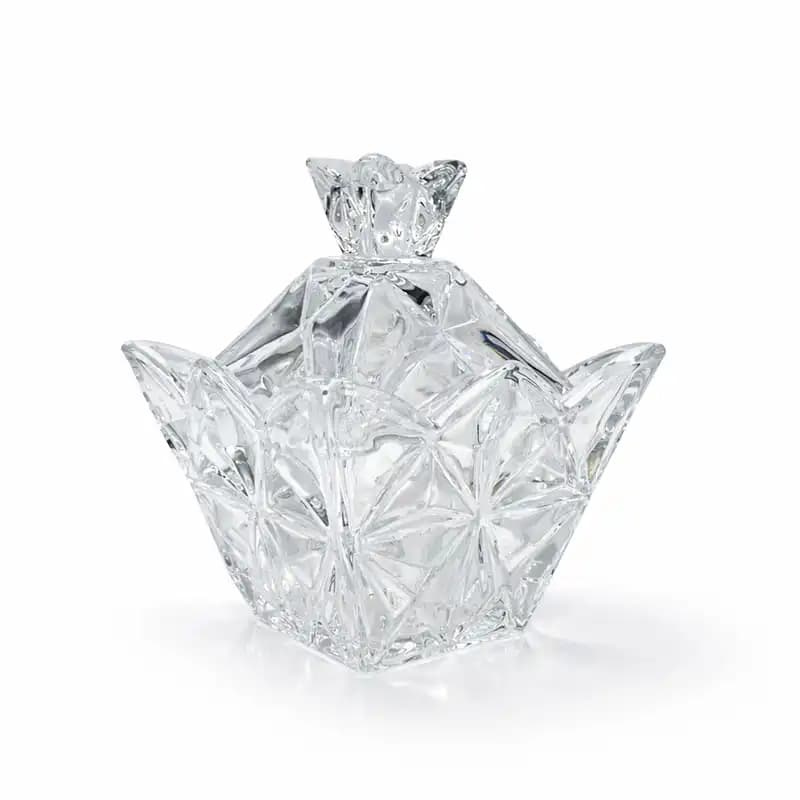 قندان شیشهای کریستالی Deli Glassware مدل الماس