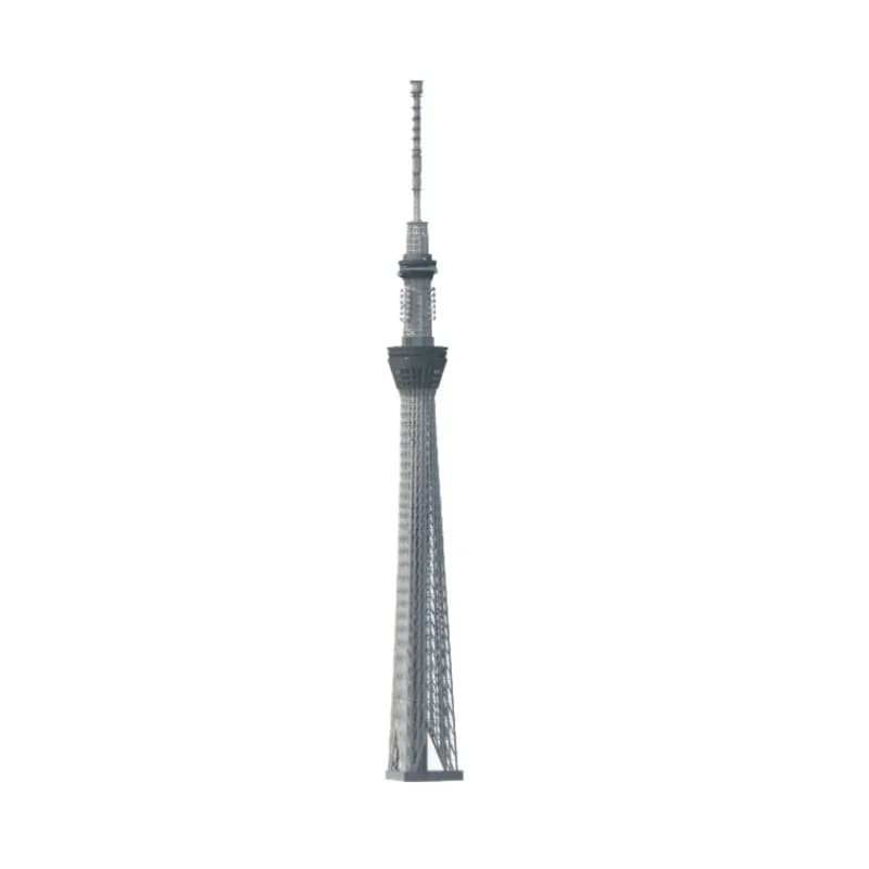 ساختنی سه بعدی فلزی برج توکیو sky tree کد B11133 — تصویر ۳