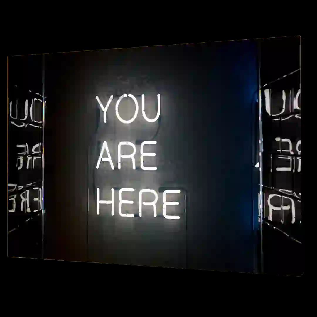 تابلو شاسی YIU ARE HERE مدل AL5