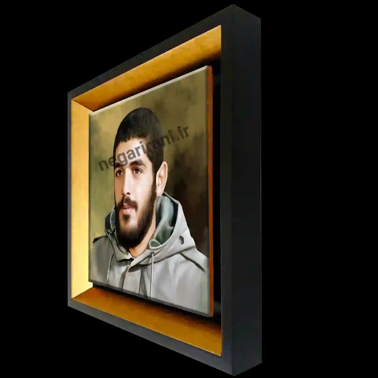 تابلو کاشی شهید ابراهیم هادی مدل 2Z10 — تصویر ۲