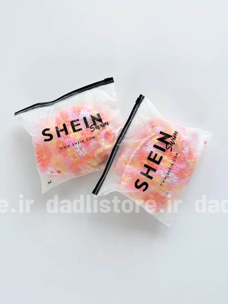 بیکینی کاپدار وسط حلقه طرح گل Shein — تصویر ۵