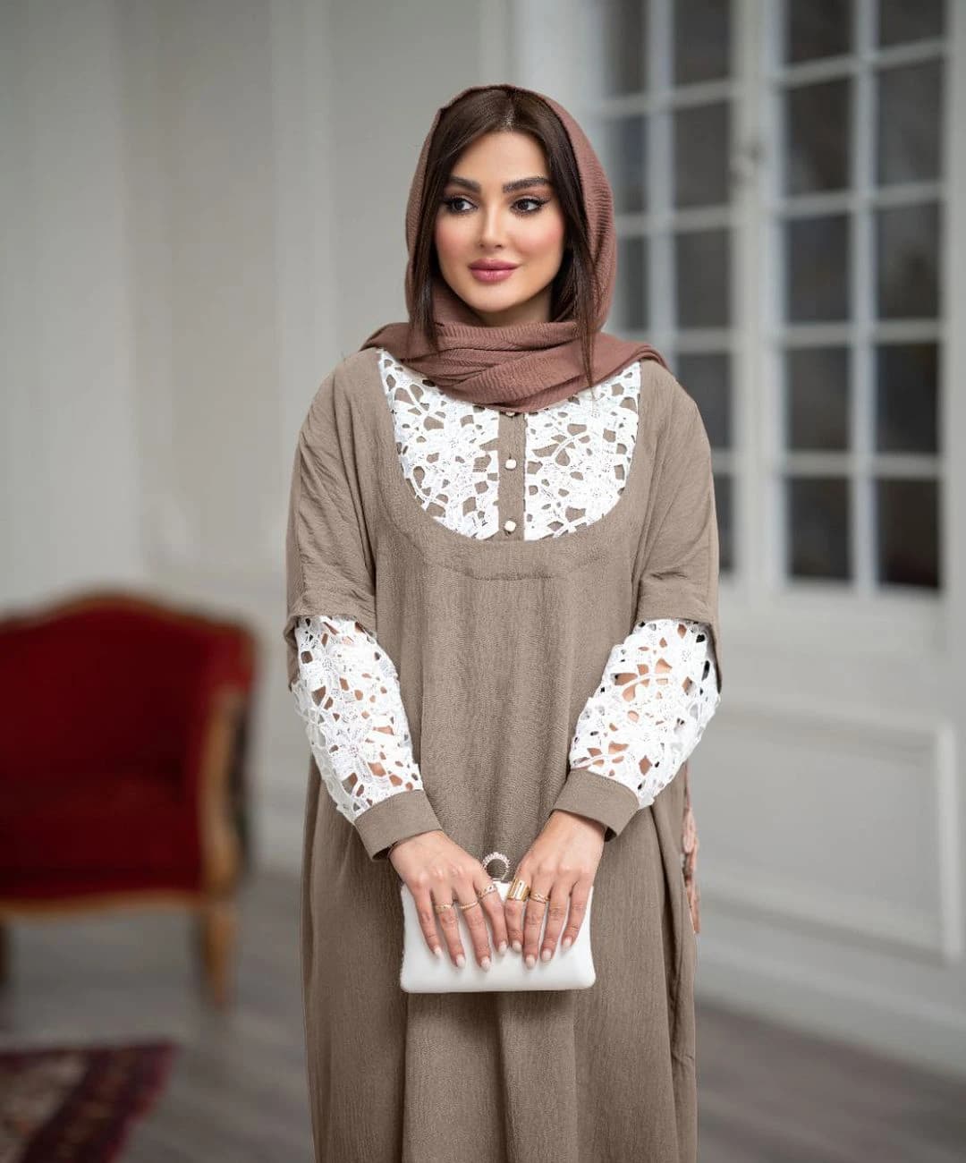 پيراهن ابروبادی مدل ماریا — تصویر ۷