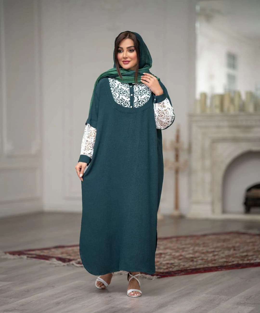 پيراهن ابروبادی مدل ماریا — تصویر ۵