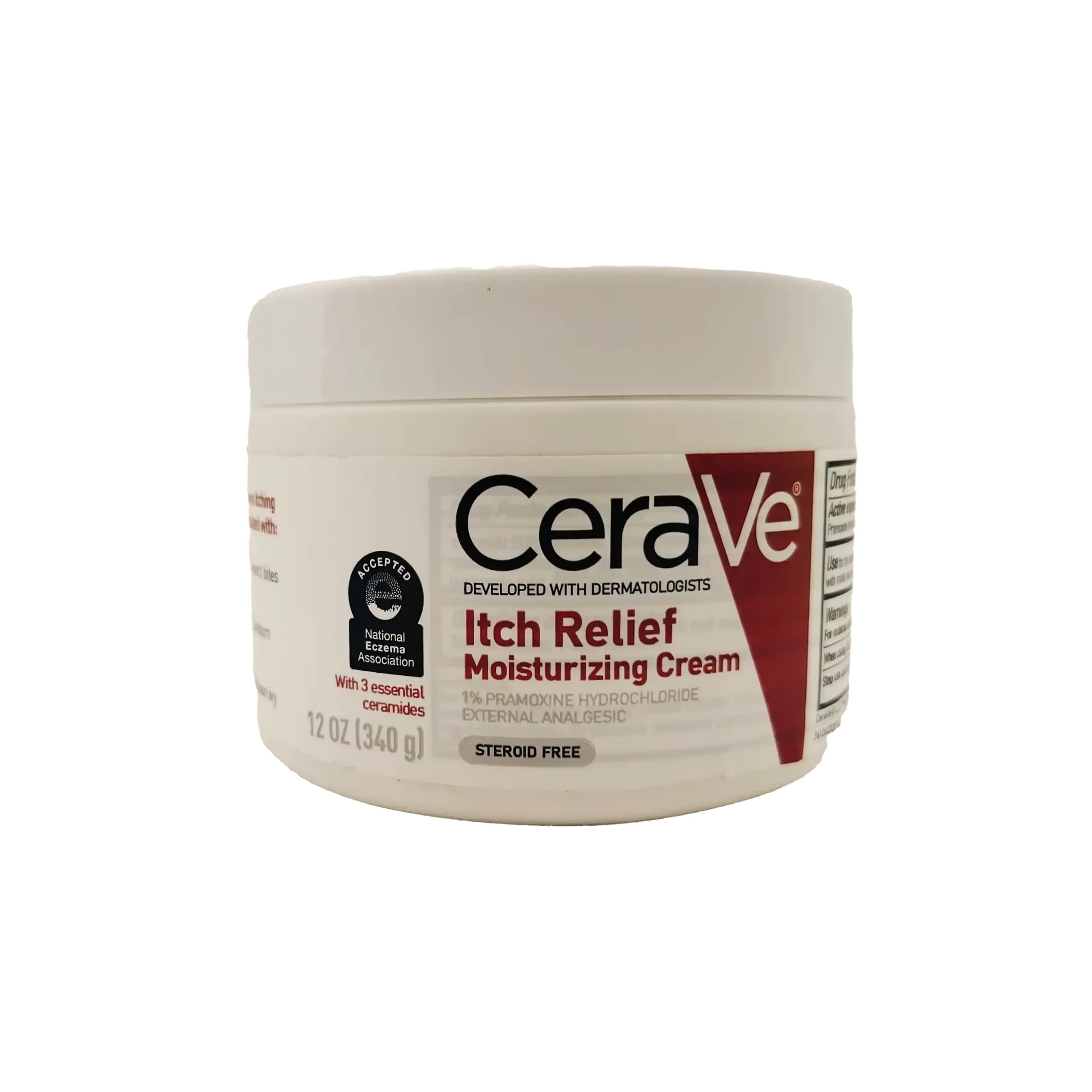 کرم مرطوب کننده تسکیندهنده خارش سراوی 340 گرم CeraVe Itch Relief Moisturizing Cream — تصویر ۳