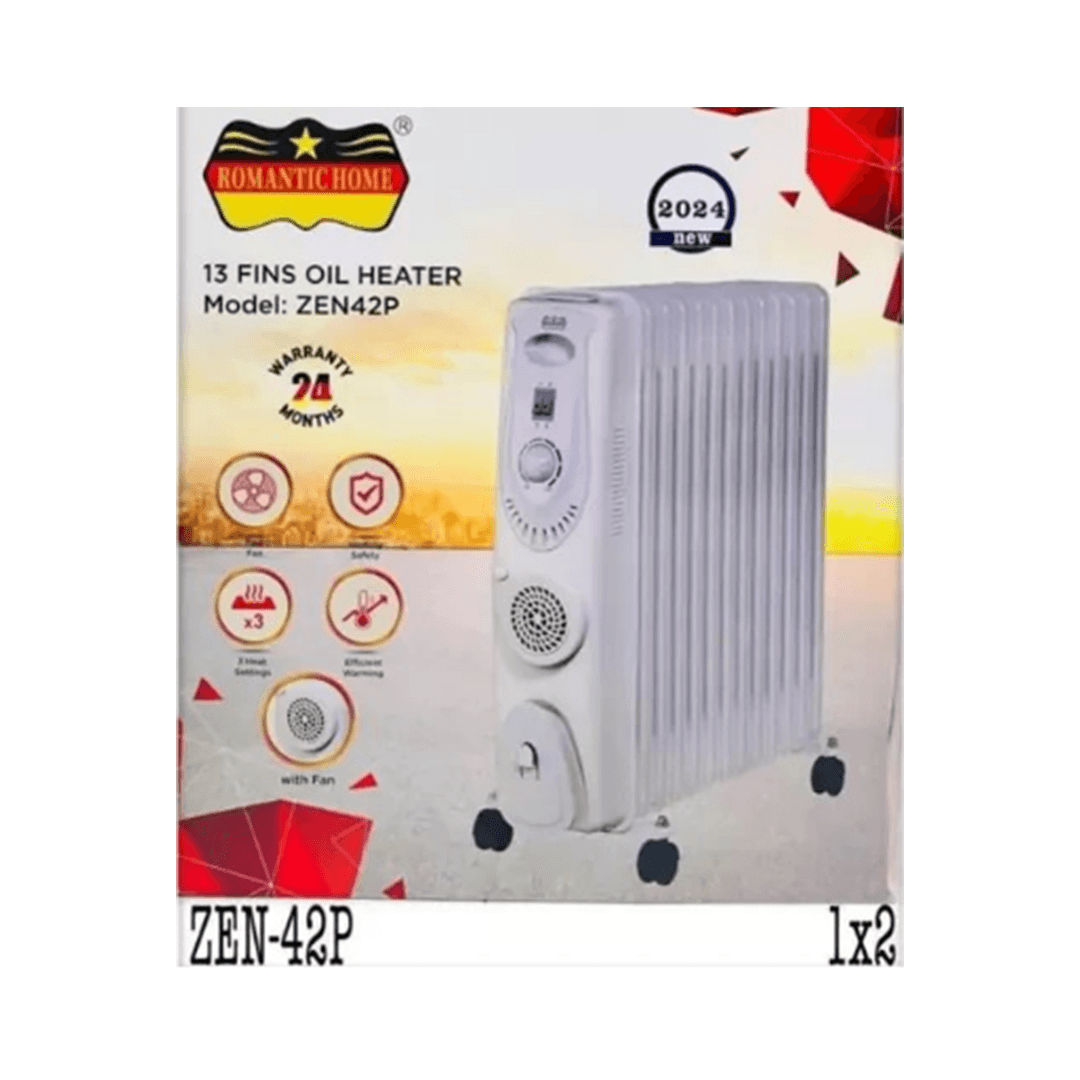شوفاژ برقی 13 پره رومانتیک هوم مدل ZEN42P — تصویر ۲