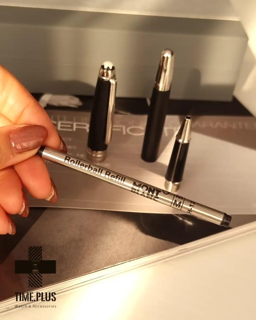 خودکار مون بلان مدل mozart matte black silver — تصویر ۳