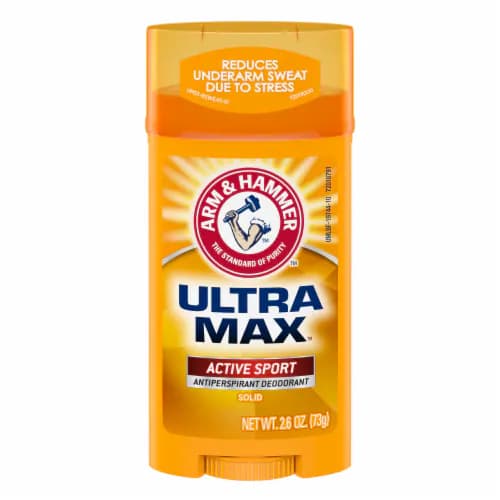 استیک ضدتعریق استیکی آرم اند همر اولترا مکس مدل اکتیو اسپورت ۷۳ گرم Arm & Hammer Ultra Max Active Sport Antiperspirant Deodorant Solid