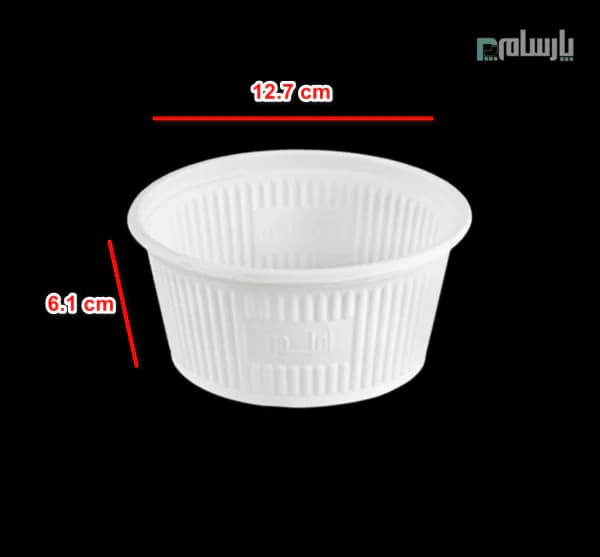 کاسه گیاهی یکبار مصرف خورشتی ۵۵۰ سی سی آملون — تصویر ۲