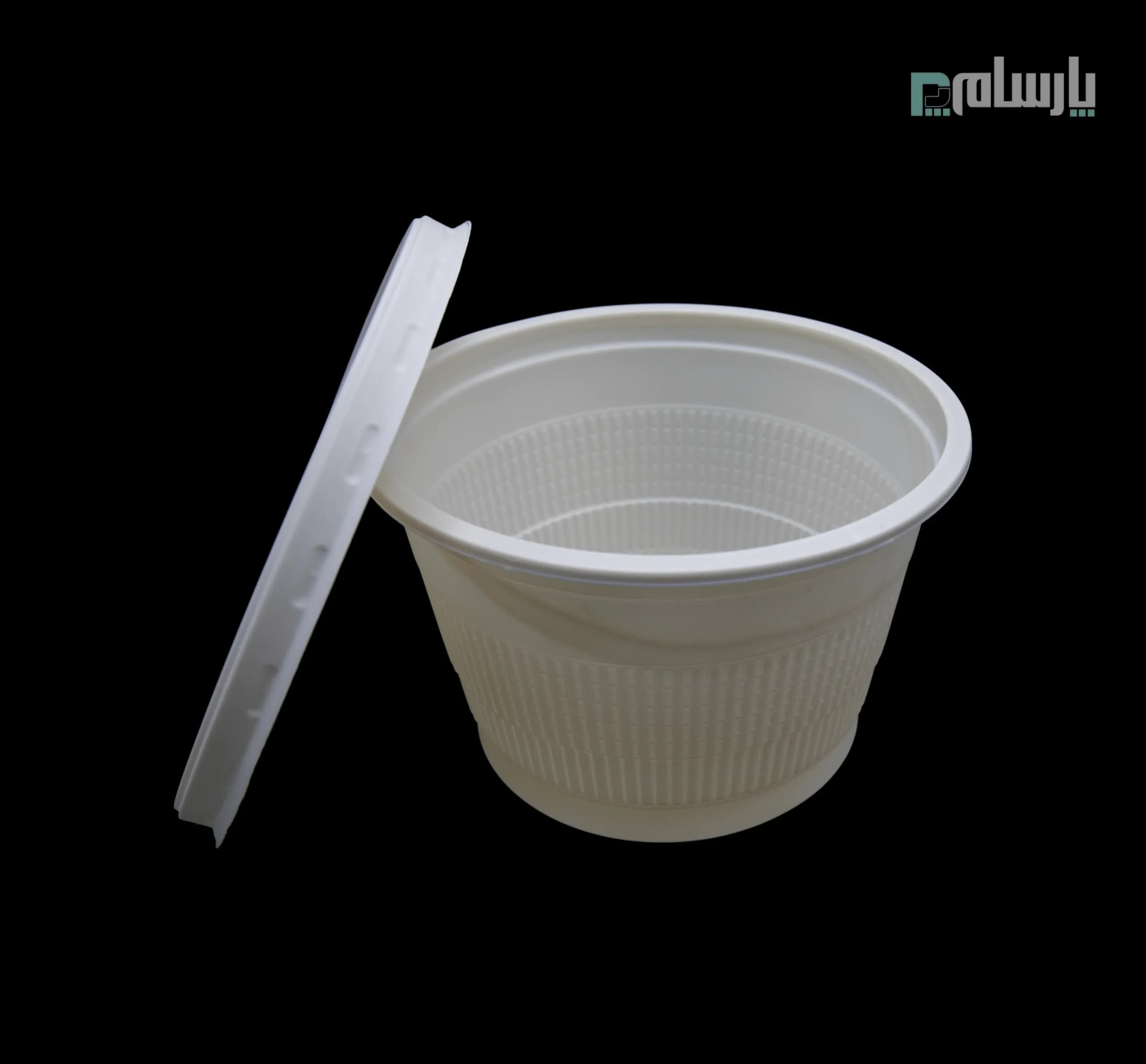 سطل یکبار مصرف گیاهی ۱۰۰۰ سی سی سایز متوسط آملون — تصویر ۳