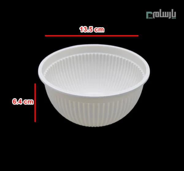 کاسه گیاهی صدفی یکبار مصرف ۵۰۰ سی سی خورشتی آملون — تصویر ۲
