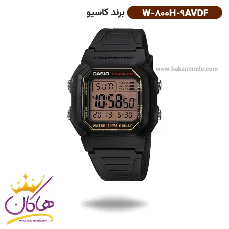 ساعت مچی کاسیو مدل w-800hg-9avdf — تصویر ۹