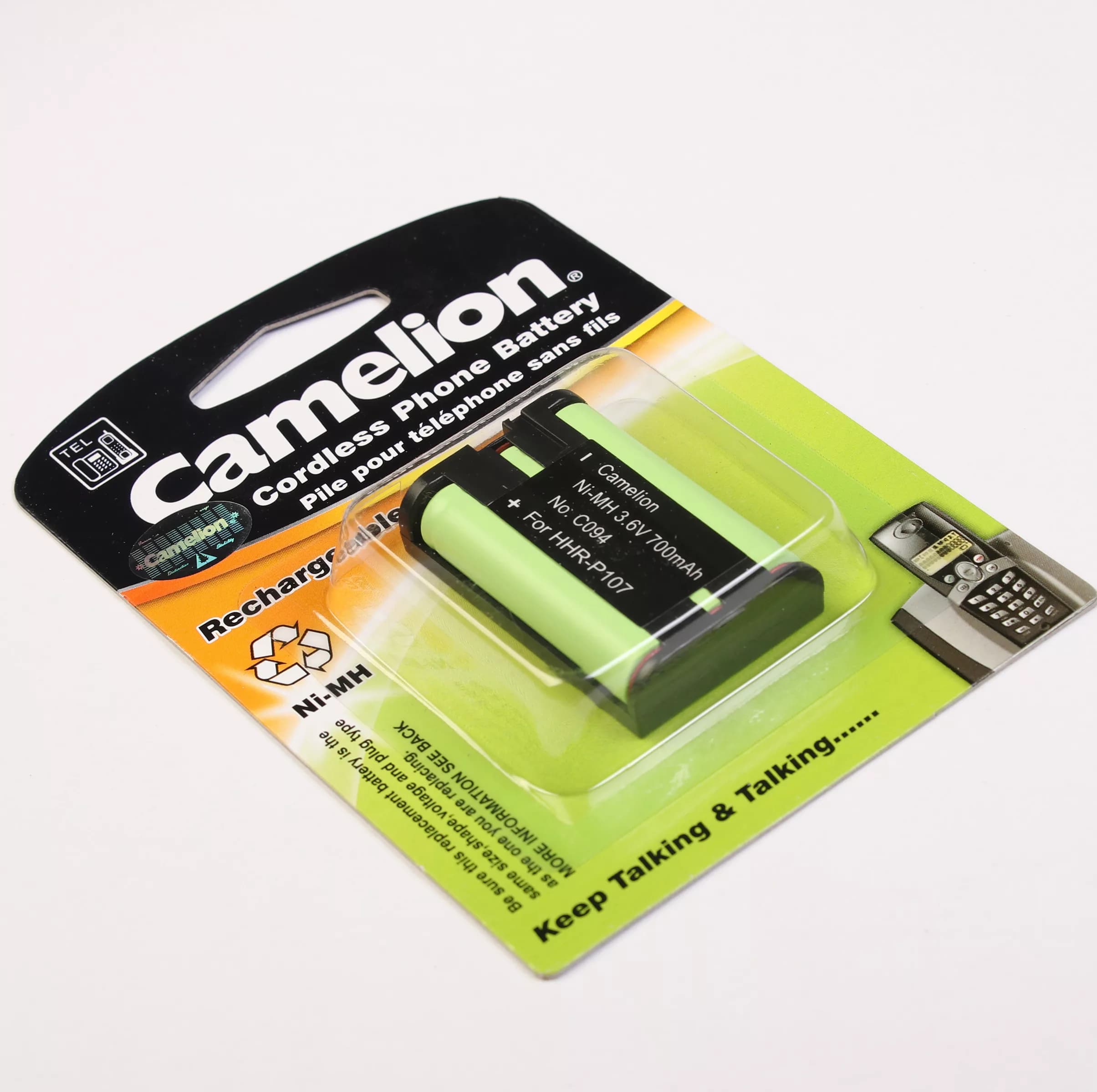 باتری تلفن بی سیم کملیون مدل HHR – P107 / C094 — تصویر ۳