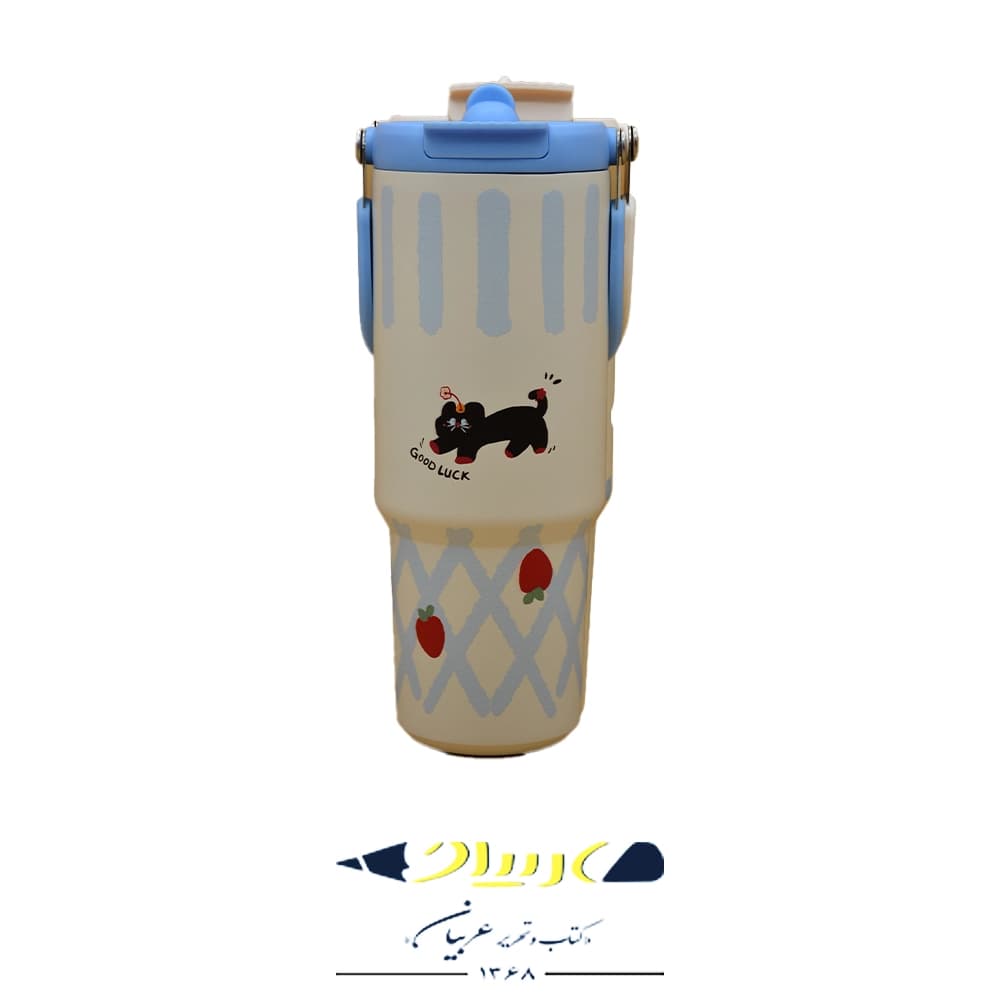 تامبلر استیل فانتزی دستهدار | 900ml — تصویر ۵