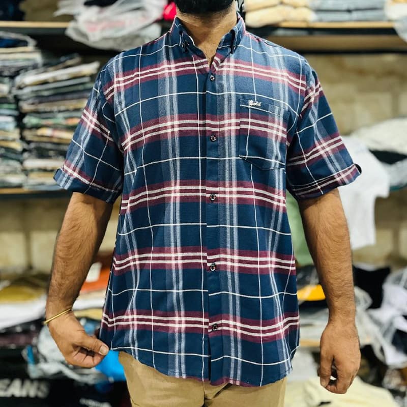 پیراهن مردانه چهارخونه (پک 6 عددی) — تصویر ۶