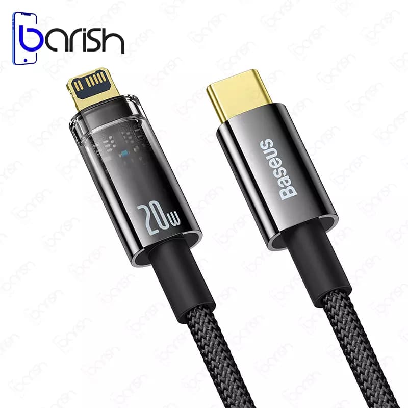 کابل شارژ هوشمند Type-C به لایتنینگ باسئوس سری Explorer
