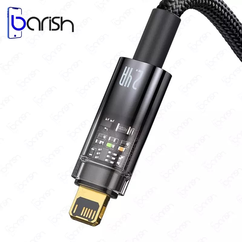کابل دیتا و شارژ USB به لایتنینگ باسئوس سری Explorer — تصویر ۶