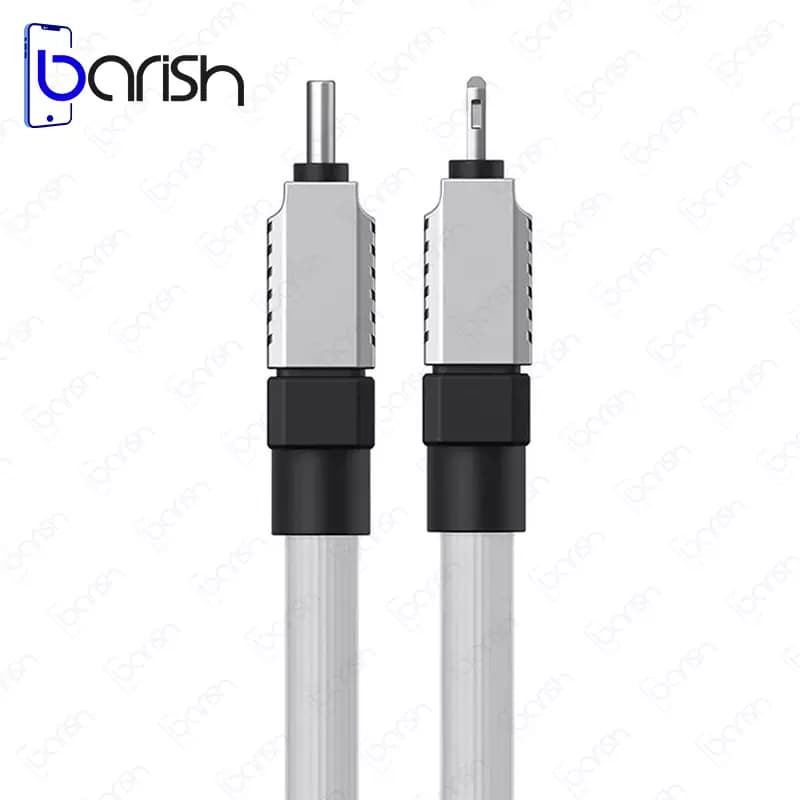 کابل دیتا و شارژ Type-C به لایتنینگ باسئوس سری CoolPlay (طول 2 متر) — تصویر ۸