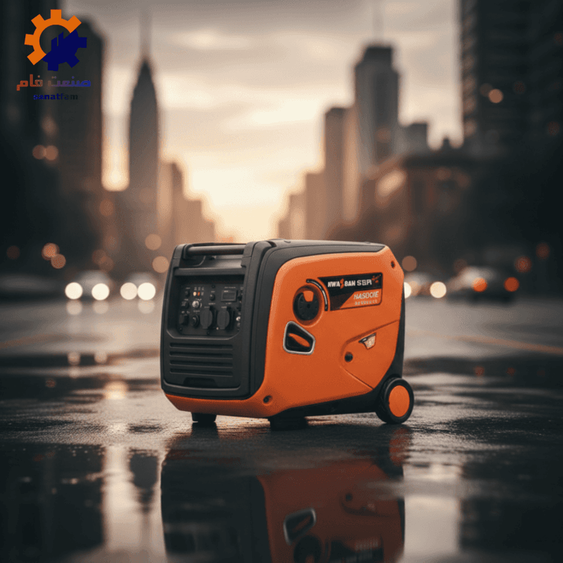 موتور برق تکفاز بنزینی 4 کیلووات اینورتر استارتی هواسدان H4500iE