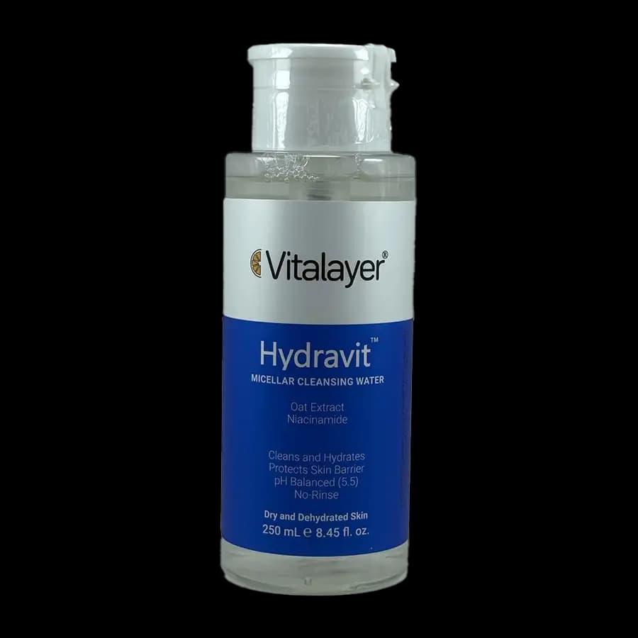 میسلار واتر ویتالایر مدل هیدراویت (Hydra-Vit ) حجم ۲۰۰ میلیلیتر – پاککننده آبرسان صورت و چشم