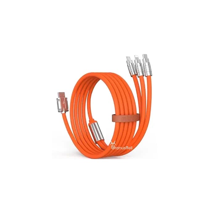 کابل شارژ 3 در 1 (6A/120w/USB to M+L+C) — تصویر ۲