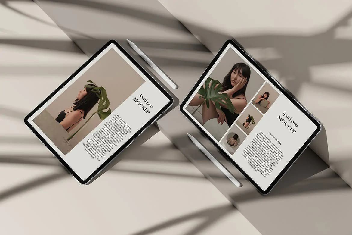 موکاپ تبلت مینیمال — تصویر ۶