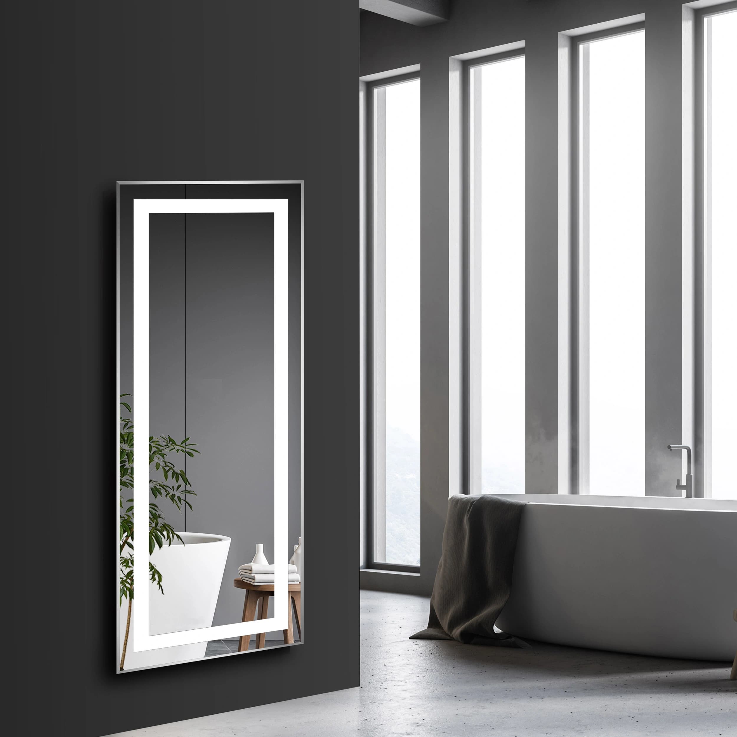 آینه بک لایت دلفین مدل N-T-120-60