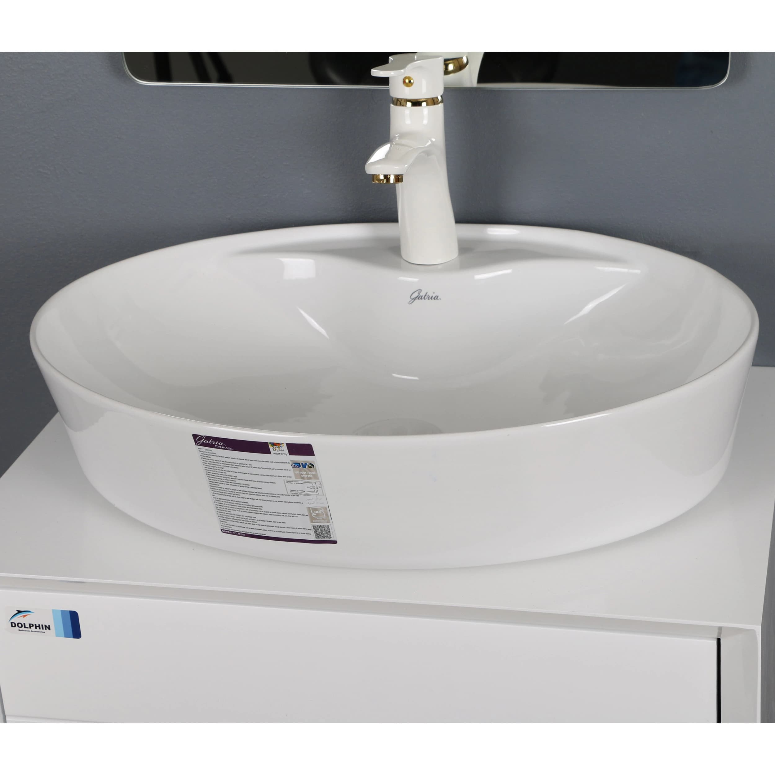 ست کابینت و روشویی دلفین مدل 6040-W — تصویر ۳