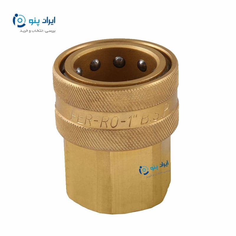 مادگی برنجی بیرون دنده توخالی سایز 1/2 فرو Ferro