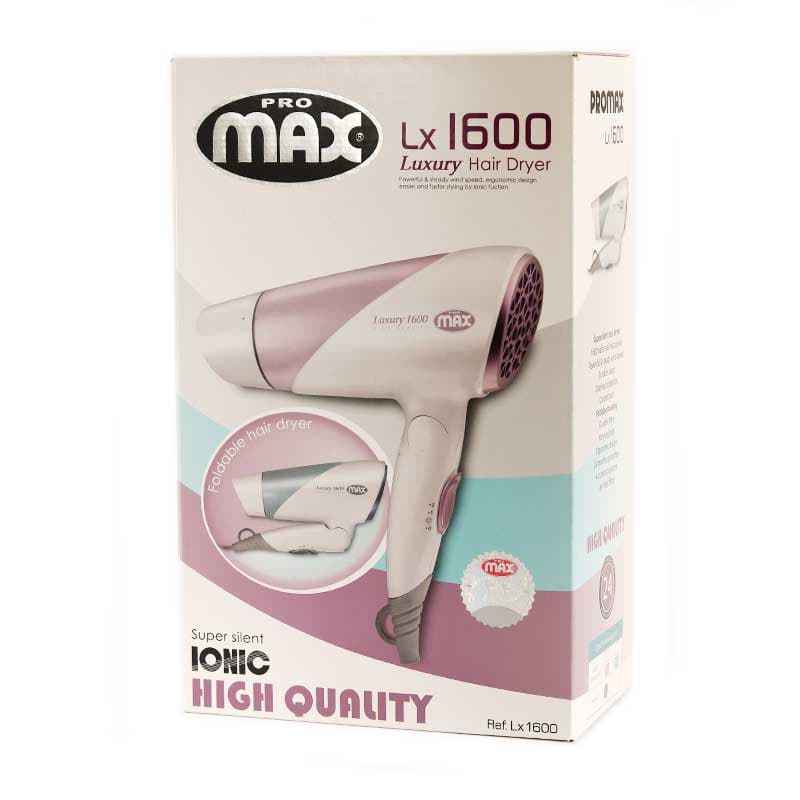 سشوار دسته تاشو پرومکس آیونیک 1600 وات مدل LX1600 — تصویر ۳