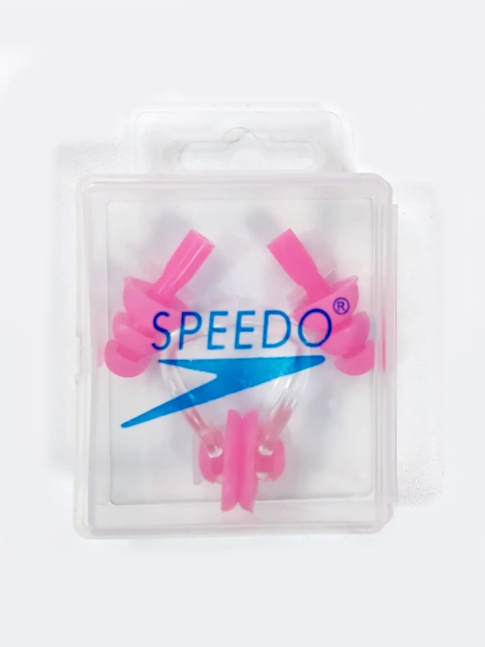 گوش گیر و دماغگیر استخر زنانه و دخترانه صورتی رنگ برای شنا سیلیکونی اسپیدو ( Speedo ) — تصویر ۳