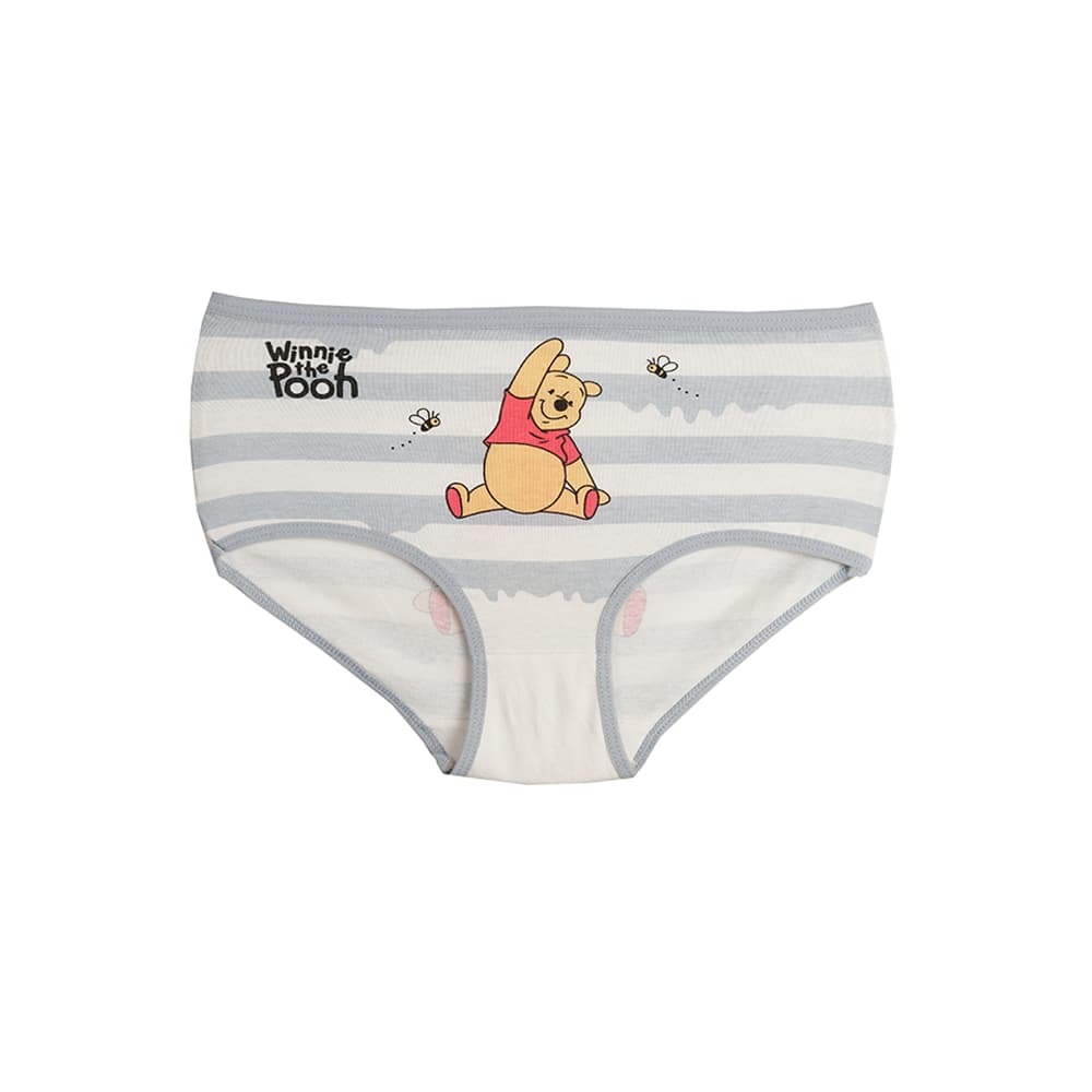 شورت دخترانه اسلیپ چاپی طرح راه راه و پو POOH — تصویر ۴