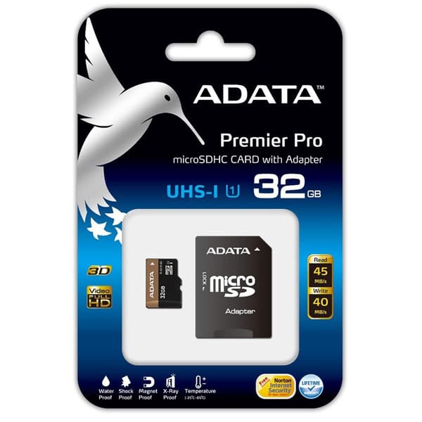 کارت حافظه microSDHC ای دیتا مدل Premier Pro