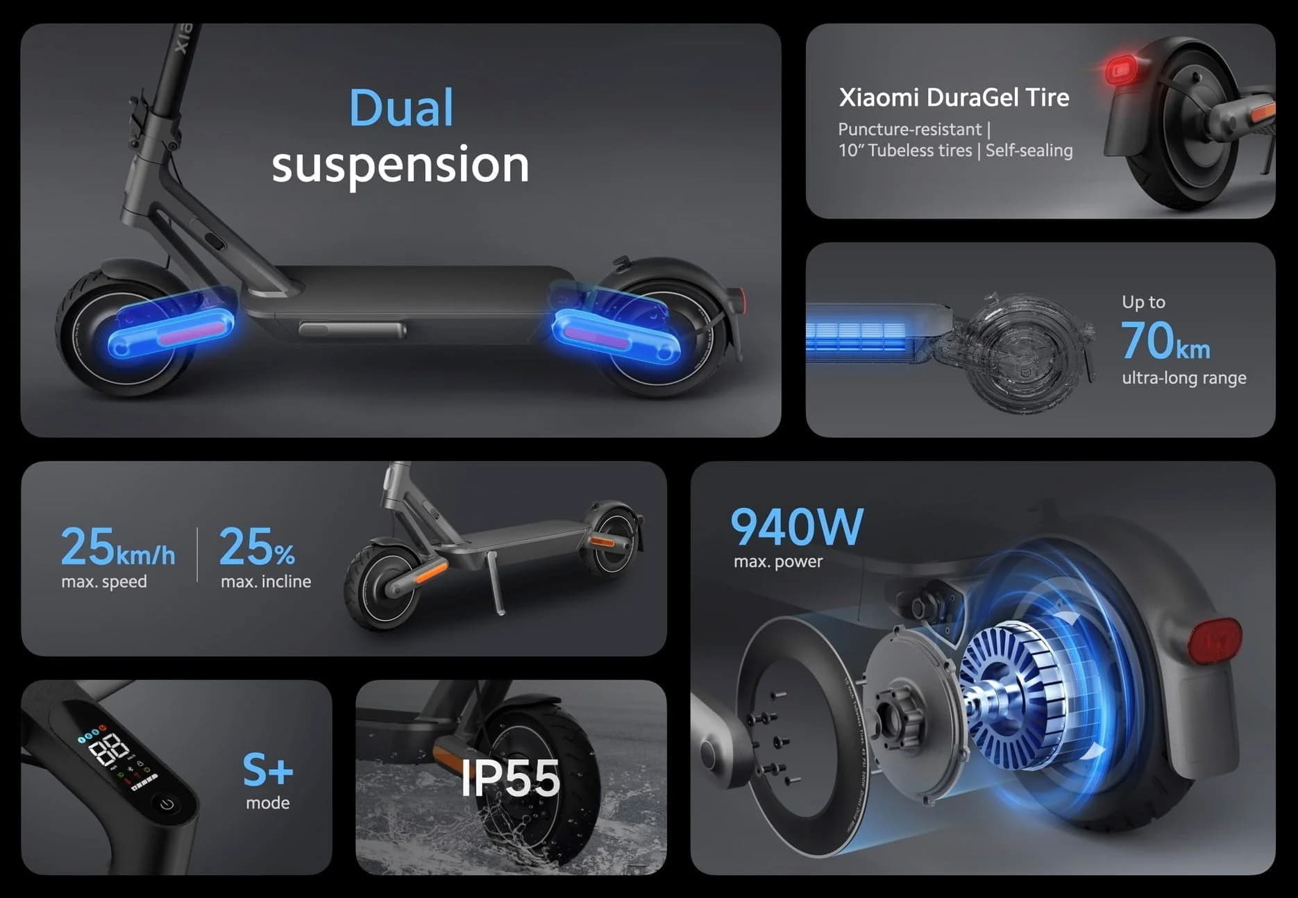 اسکوتر برقی شیائومی Xiaomi Electric Scooter 4 Ultra (اورجینال پلمپ ارسال فوری) — تصویر ۷