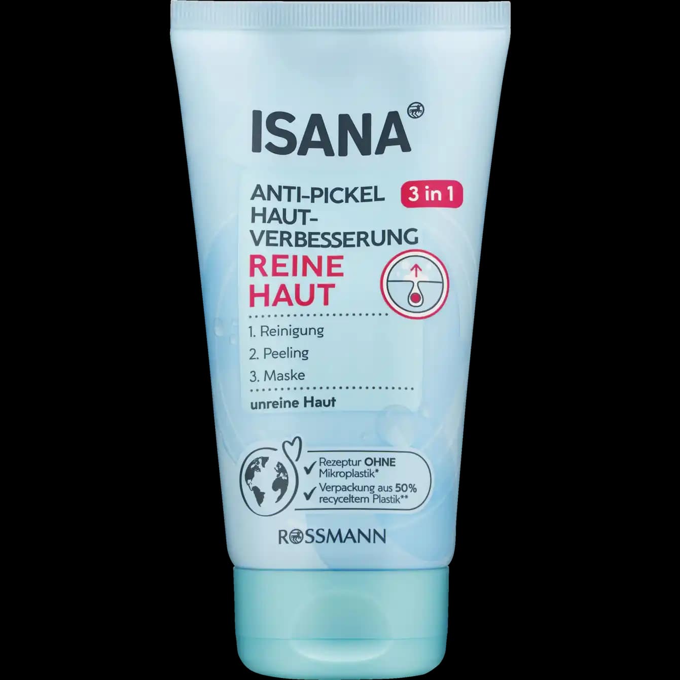 ژل شستشوی ضد جوش و لک 3 در 1 ایسانا حجم 150ml