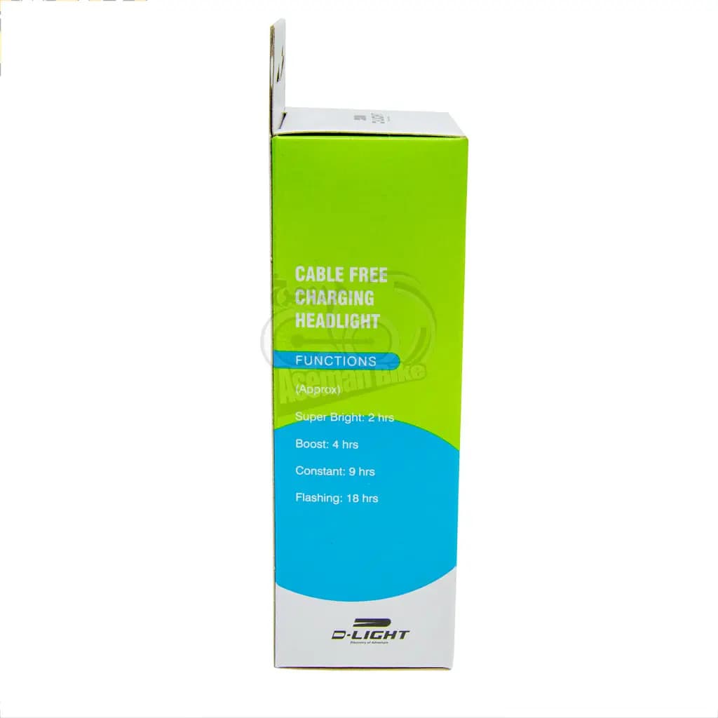 چراغ جلو دوچرخه D-LIGHT CG123P شارژی 150 لومن دی لایت ساخت تایوان — تصویر ۴