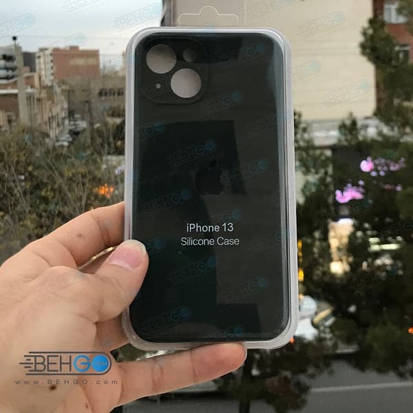 قاب ایفون 13 کاور سیلیکونی اپل با محافظ لنز دوربین گوشی ایفون Silicone Apple iPhone 13 — تصویر ۳