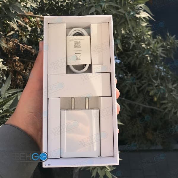 شاژرر 33 واتی توربو شارژر شیائومی مدل MDY-11-EL اصلی 100 درصد اورجینال سرجعبه شیائومی ردمی نوت 10 پرومکس با کابل تایپ سی همراه — تصویر ۲