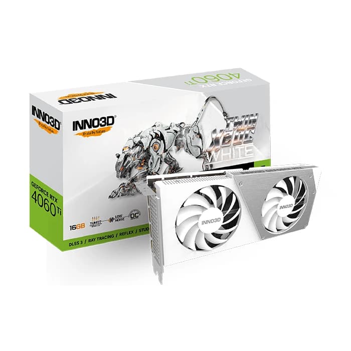 کارت گرافیک اینوتریدی GeForce RTX 4060 TI TWIN X2 WHITE 16GB